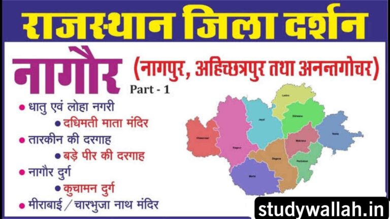 नागौर जिले की सम्पूर्ण जानकारी | Nagour District GK in Hindi